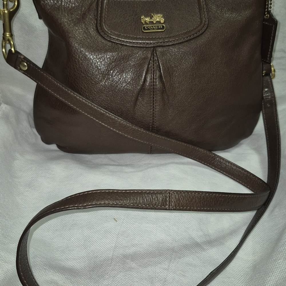 Coach Madison Brown Leather Crossbody Bag